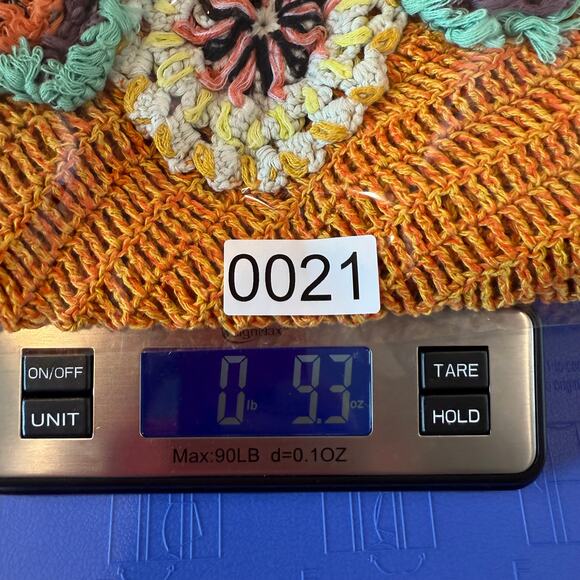 Edie Crochet Neck Sweater M Cottagecore Scandi Girl Coastal Boho - Picture 8 of 8